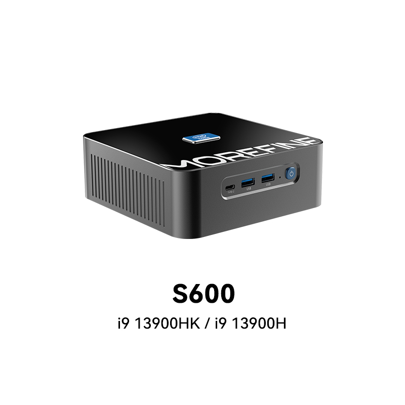 MOREFINE S600 迷你电脑 intel 酷睿i9 13900H，i9 12900HK CPU